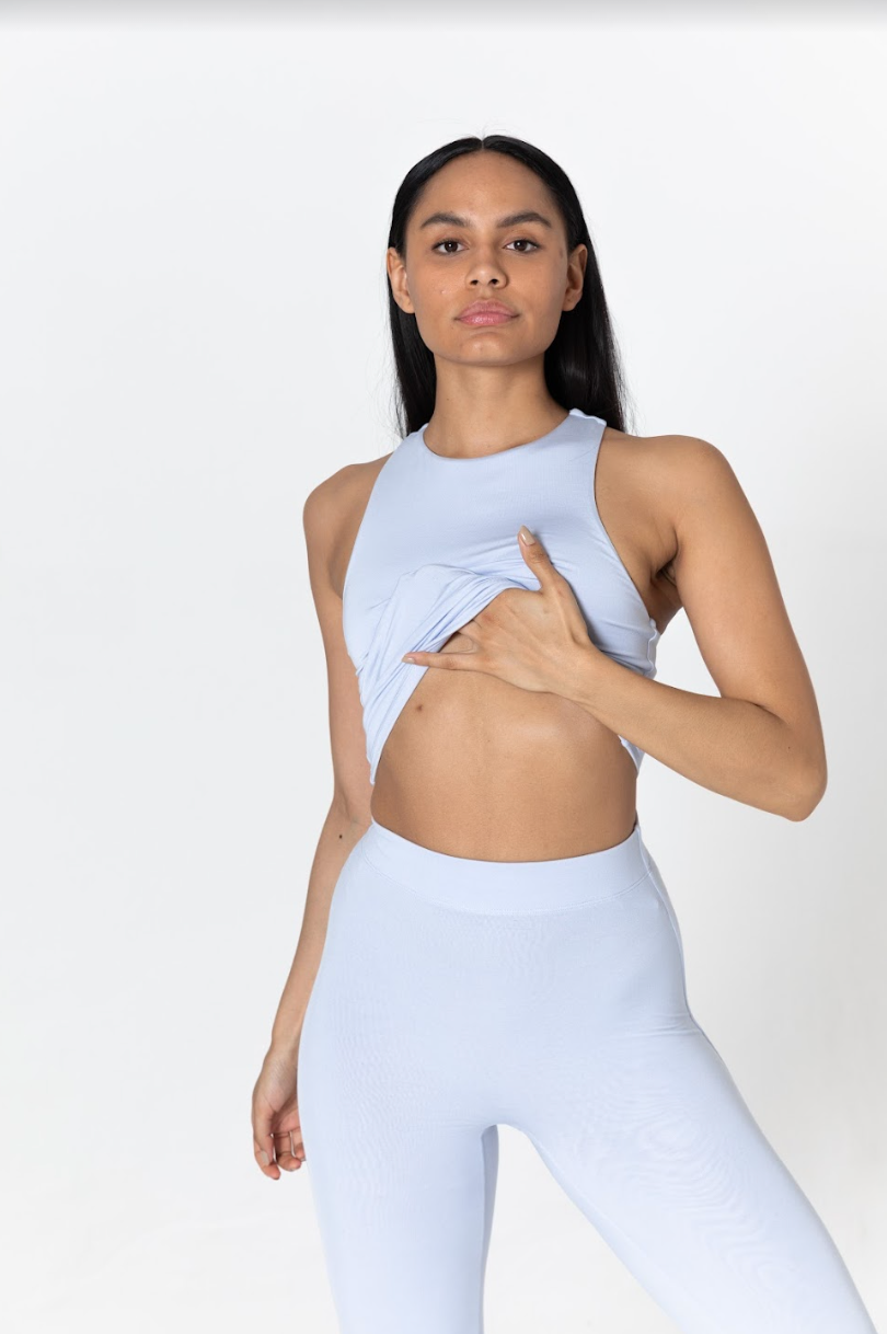 FLARED TROUSERS - HALOGEN BLUE