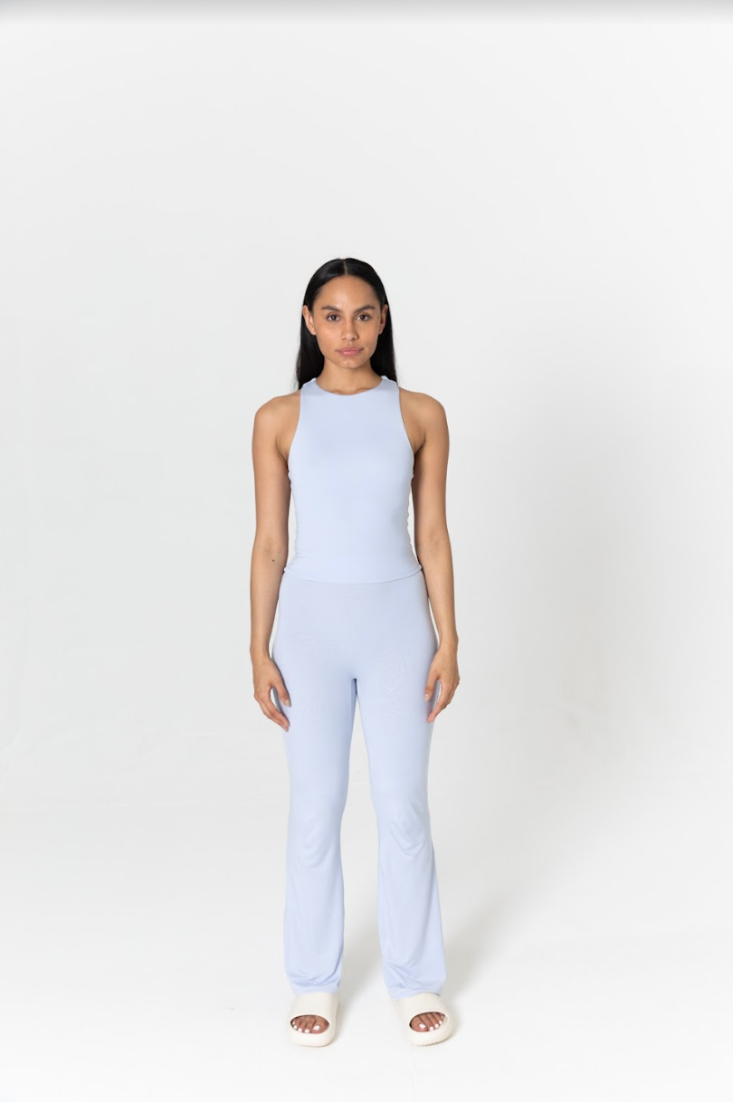 FLARED TROUSERS - HALOGEN BLUE