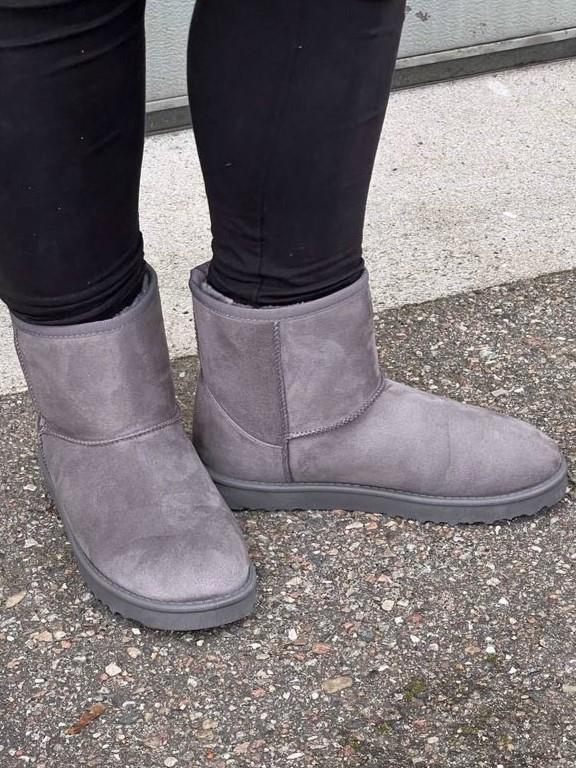Teddy boots - grey
