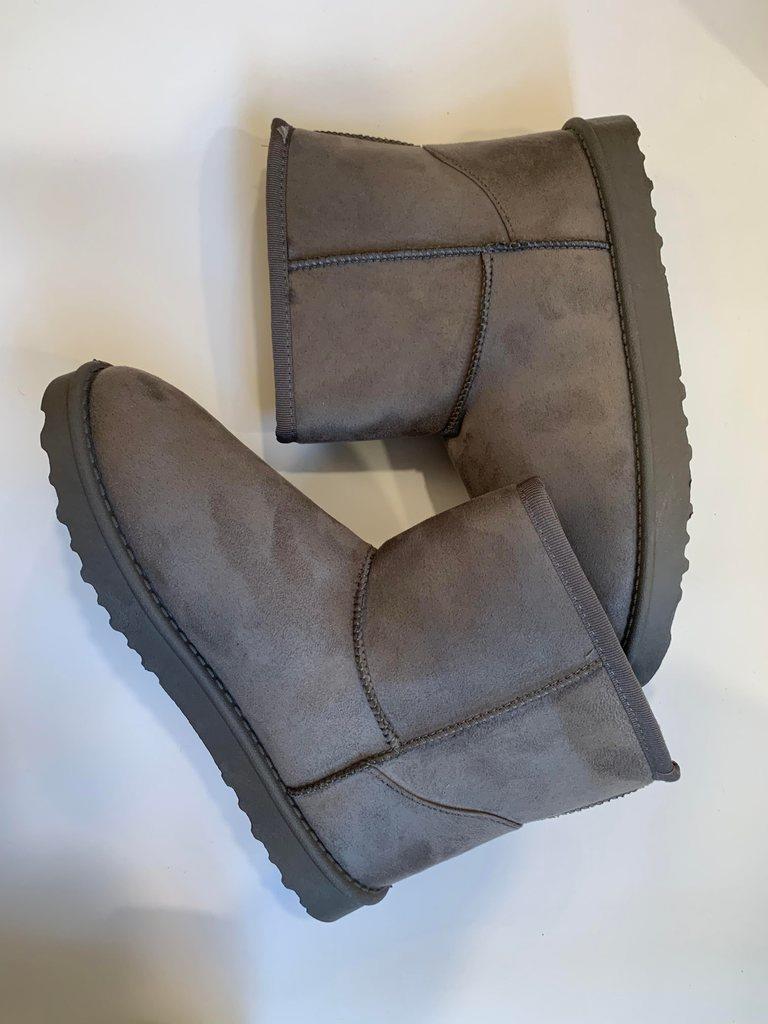 Teddy boots - grey