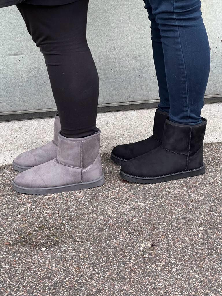 Teddy boots - grey