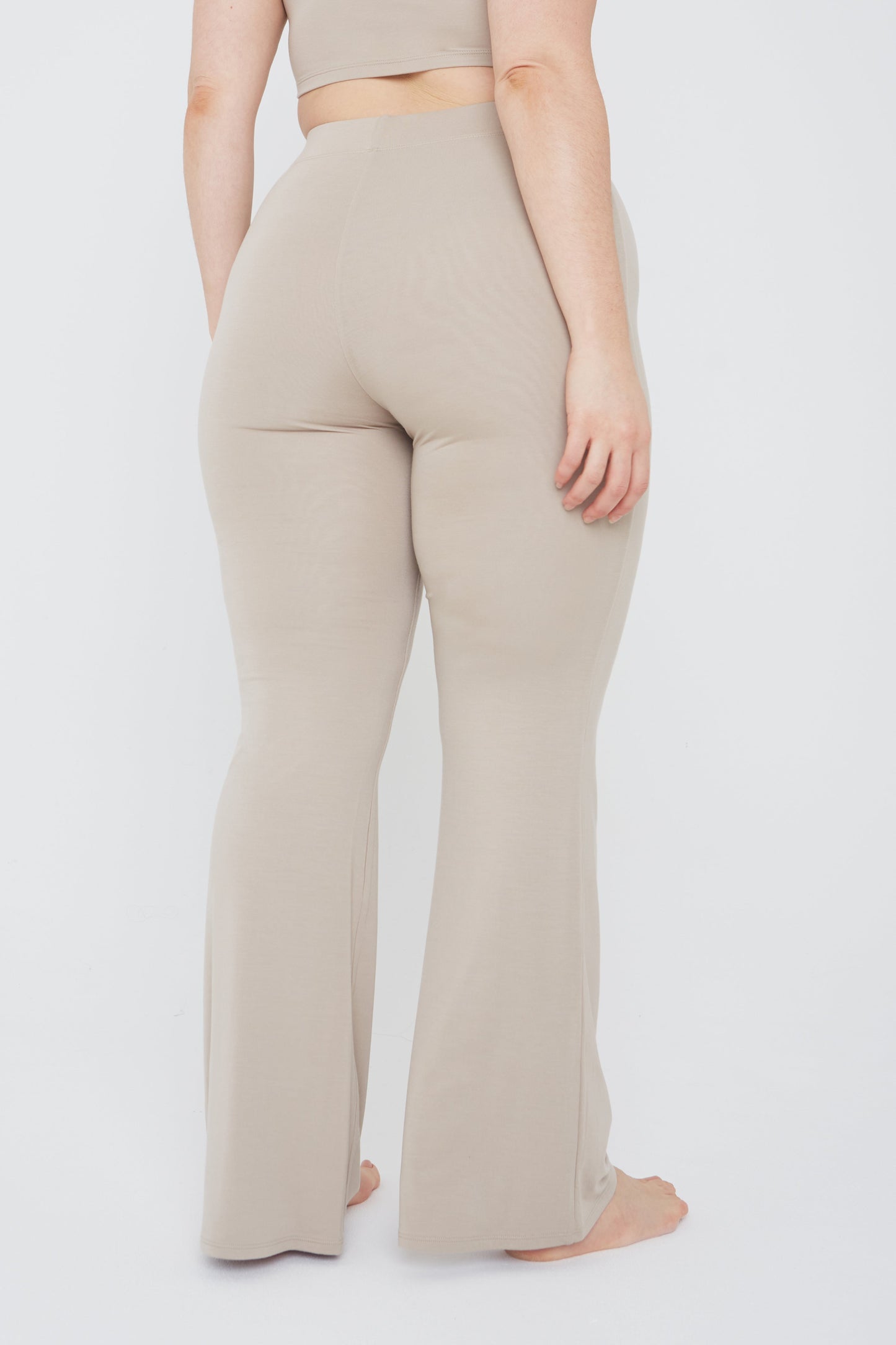 FLARED TROUSERS - SAND