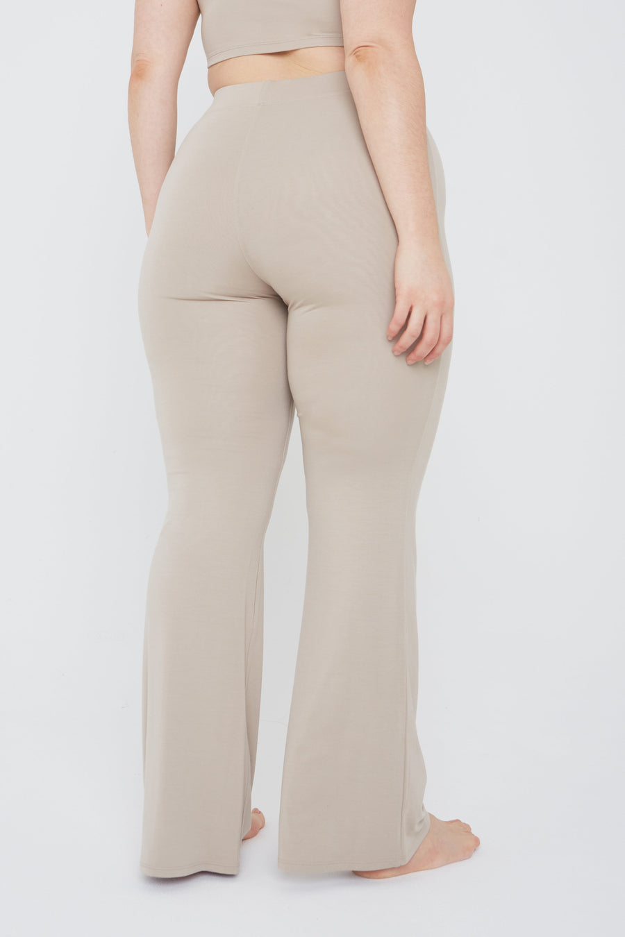FLARED TROUSERS - SAND