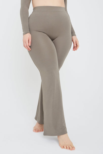 FLARED TROUSERS - VINTAGE KHAKI