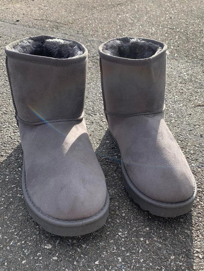 Teddy boots - grey