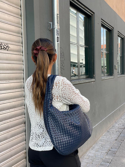 Cross-Weave Bag - Navy