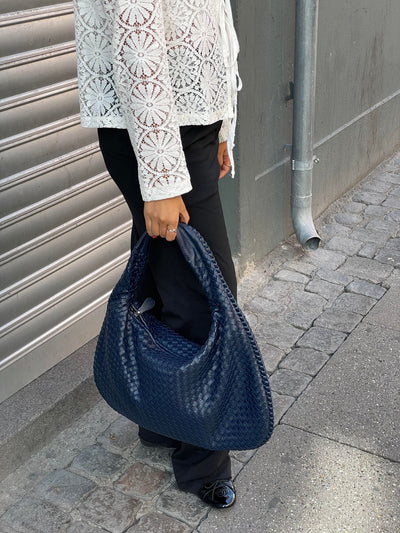 Cross-Weave Bag - Navy