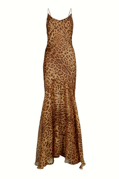 Azura Leopard Maxi Dress