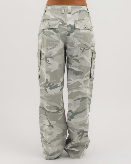 Steel Grey Camo Cargo Pants