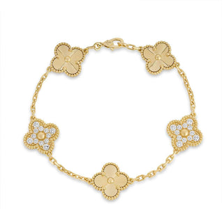 Gold Raya Diamanté Bracelet