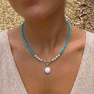 Isla Beaded Pearl Necklace