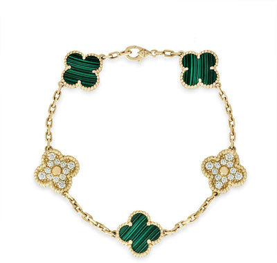 Green Diamanté Raya Bracelet