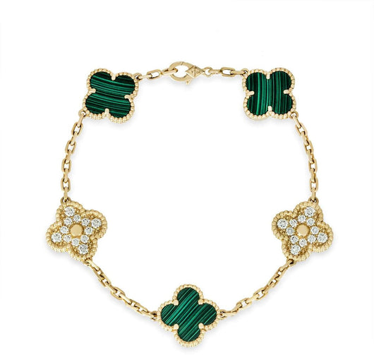 Green Diamanté Raya Bracelet