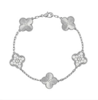 Silver Raya Diamanté Bracelet
