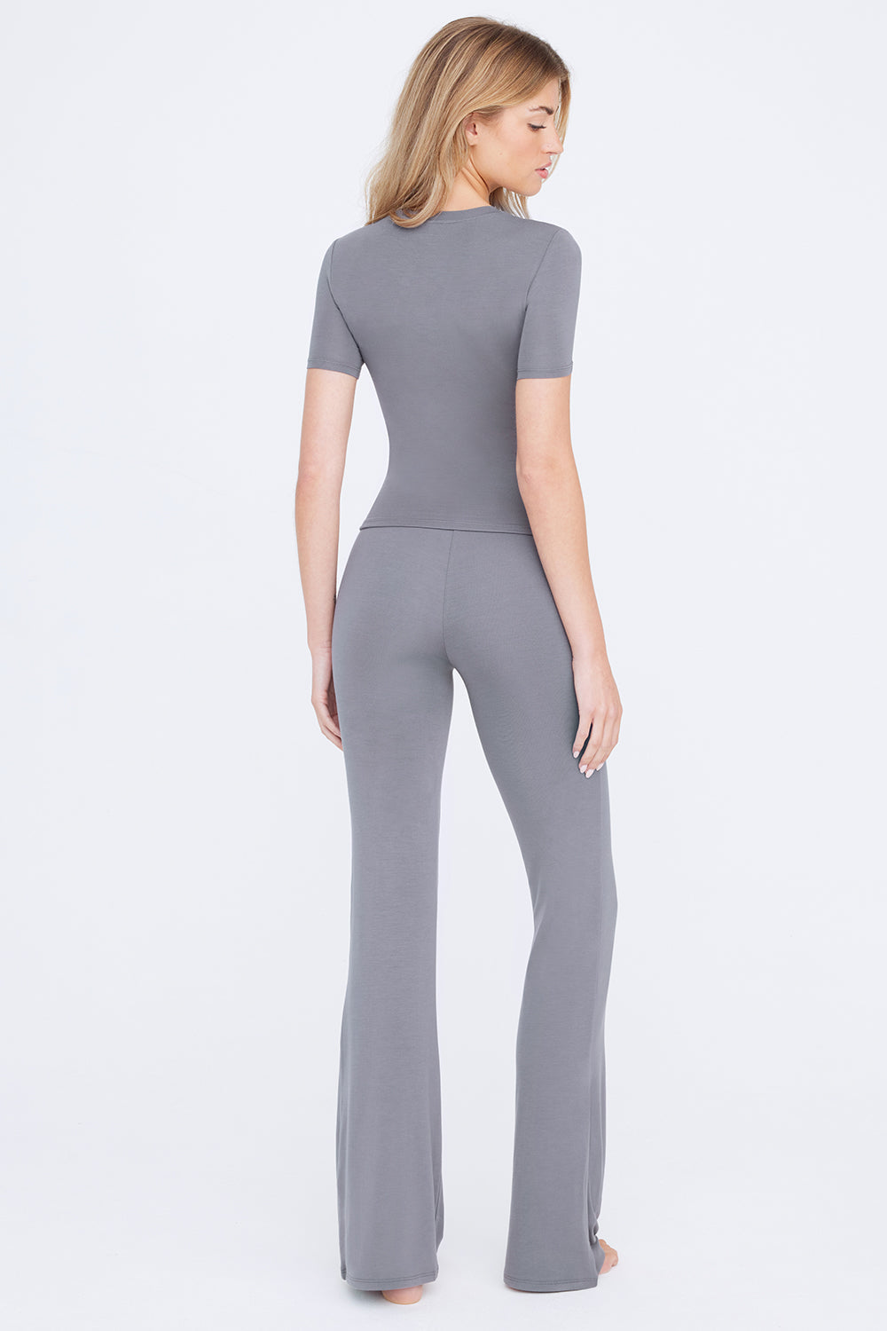 FLARED TROUSERS - STORM GREY