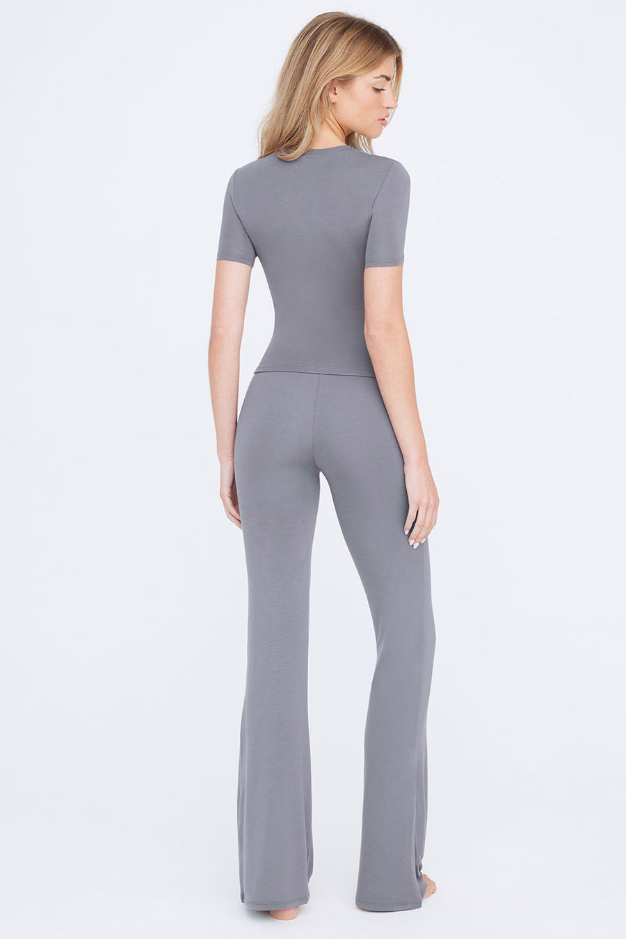 FLARED TROUSERS - STORM GREY
