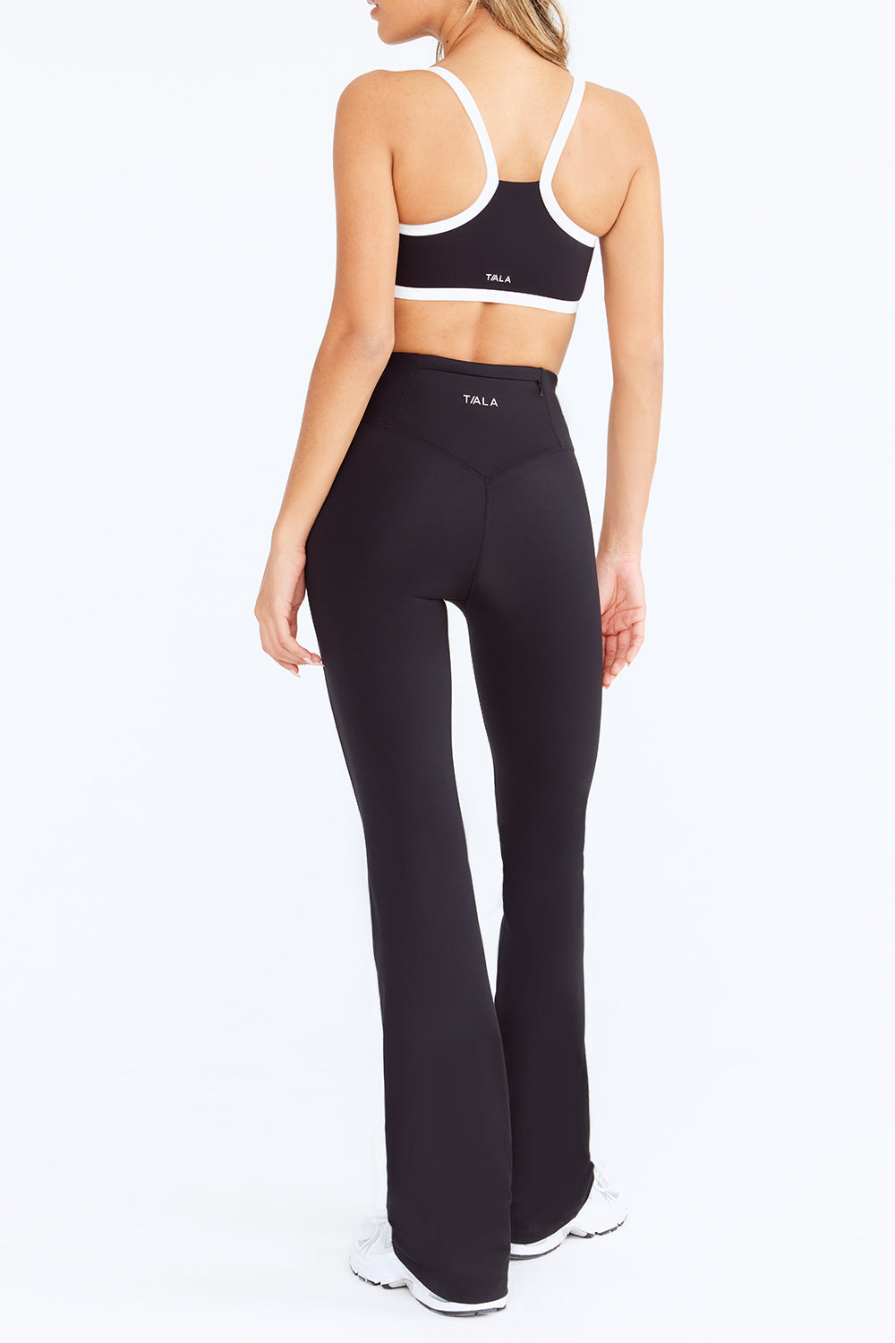 SKINLUXE HIGH WAISTED FLARED LEGGING - SHADOW BLACK