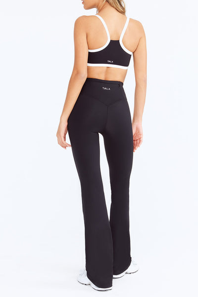SKINLUXE HIGH WAISTED FLARED LEGGING - SHADOW BLACK
