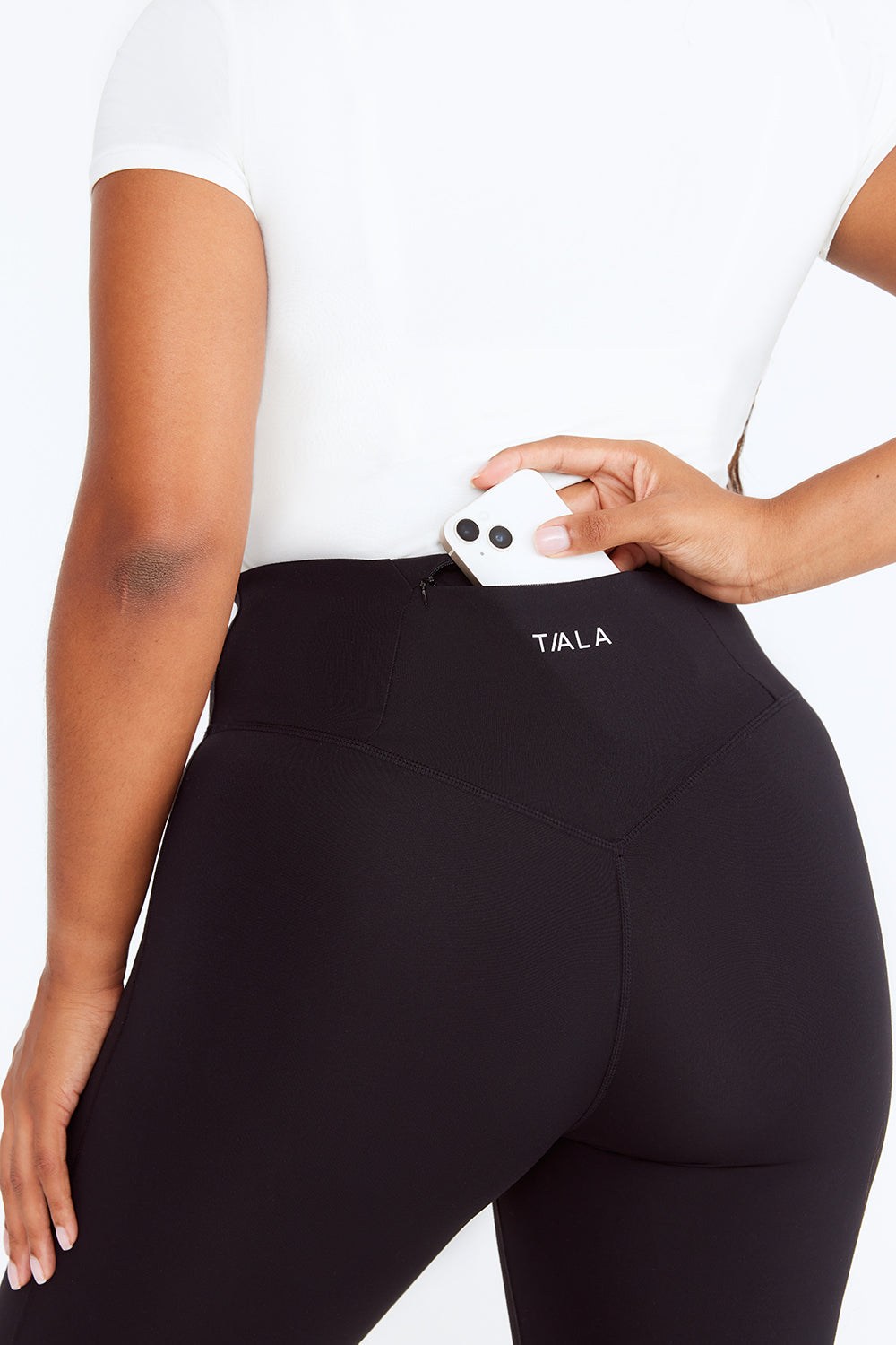 SKINLUXE HIGH WAISTED FLARED LEGGING - SHADOW BLACK