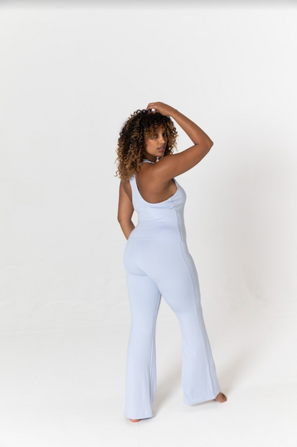FLARED TROUSERS - HALOGEN BLUE