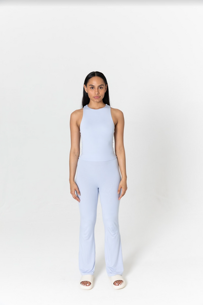 FLARED TROUSERS - HALOGEN BLUE