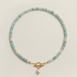 Turquoise Pearl Necklace