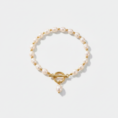 Classic Freshwater Pearl Toggle Bracelet