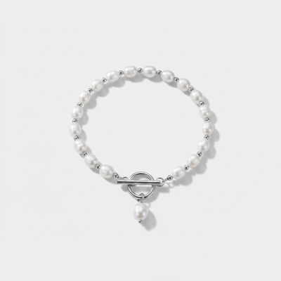 Classic Freshwater Pearl Toggle Bracelet