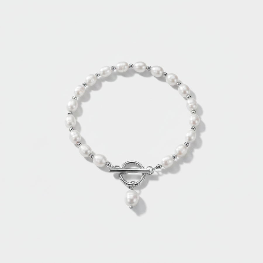 Classic Freshwater Pearl Toggle Bracelet